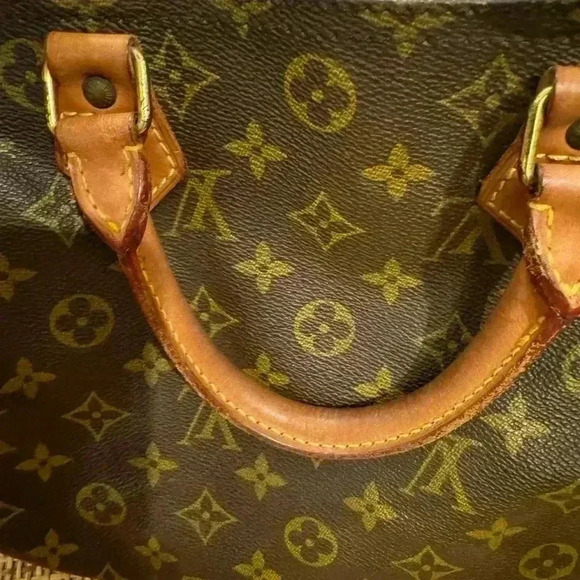 Louis Vuitton Speedy 30 Monogram Canvas Satchel Handbag Vintage - Picture 10 of 10